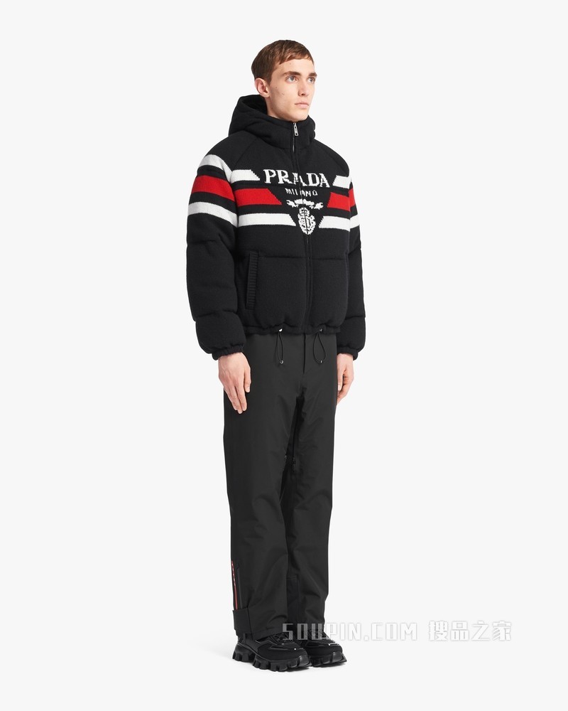 短裁羊绒羽绒外套