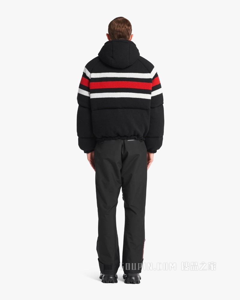 短裁羊绒羽绒外套