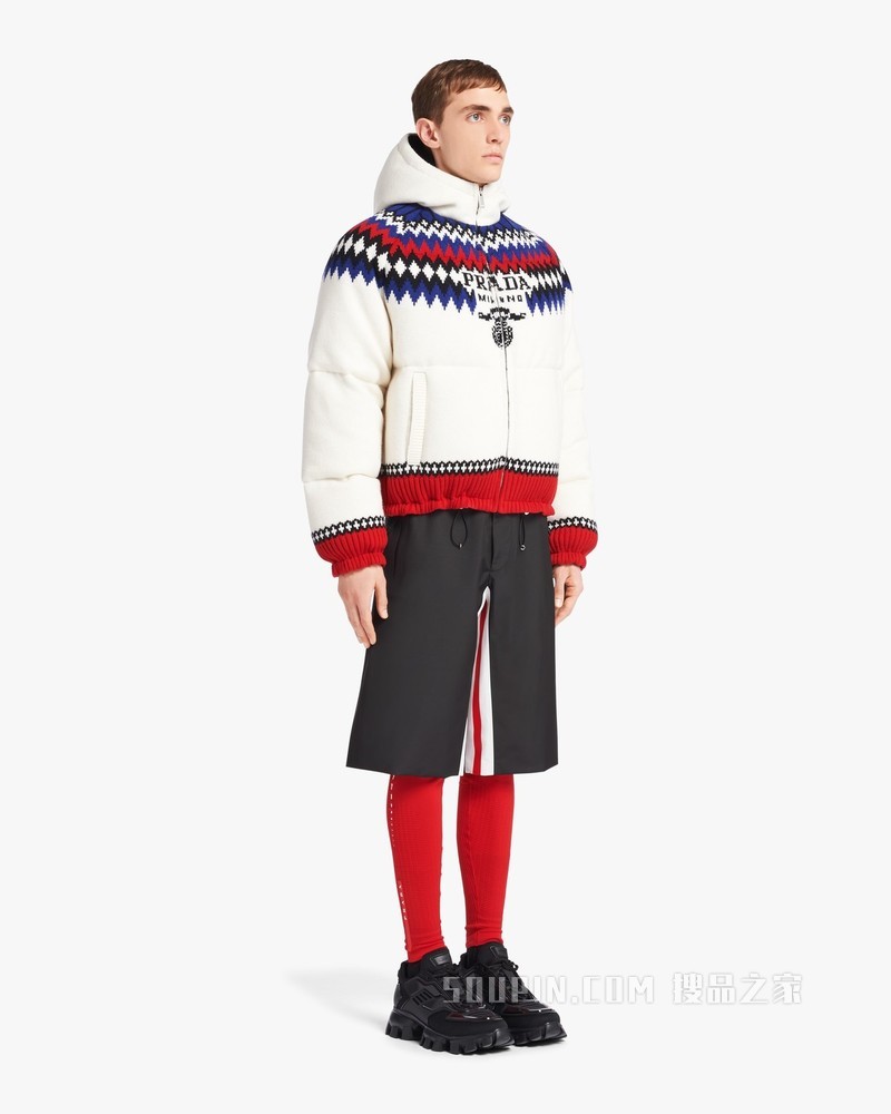 短裁羊绒羽绒外套