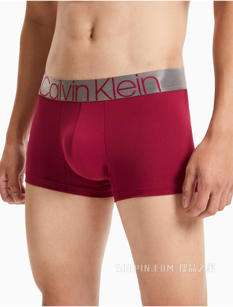 【炫光引力带】Calvin Klein 男士同大身色LOGO腰边贴身平角内裤NB2540