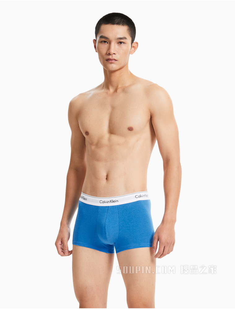 【摩登引力带】Calvin Klein 男士三条装LOGO腰边舒适棉弹内裤NB2380