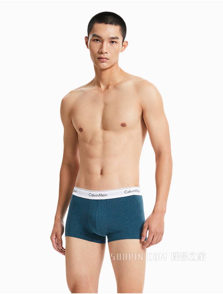 【摩登引力带】Calvin Klein 男士三条装LOGO腰边舒适棉弹内裤NB2380