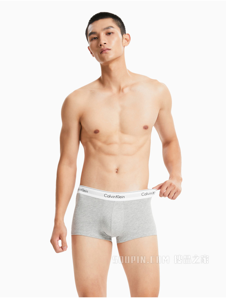 【摩登引力带】Calvin Klein 男士五条装LOGO腰边透气平角内裤 NB2626