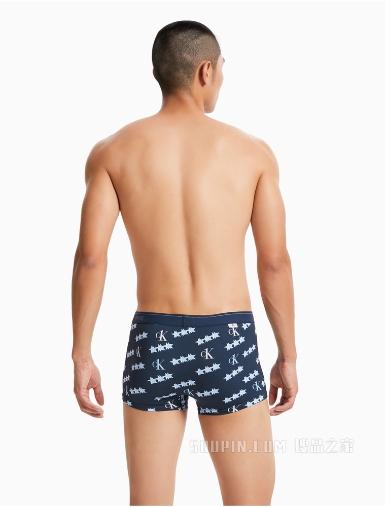 【One有引力带】Calvin Klein 男士LOGO腰边低腰透气贴身平角内裤NB3066