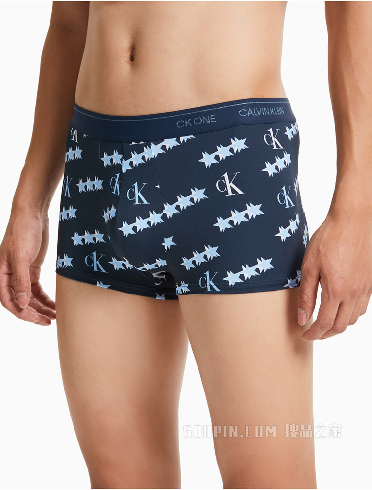【One有引力带】Calvin Klein 男士LOGO腰边低腰透气贴身平角内裤NB3066