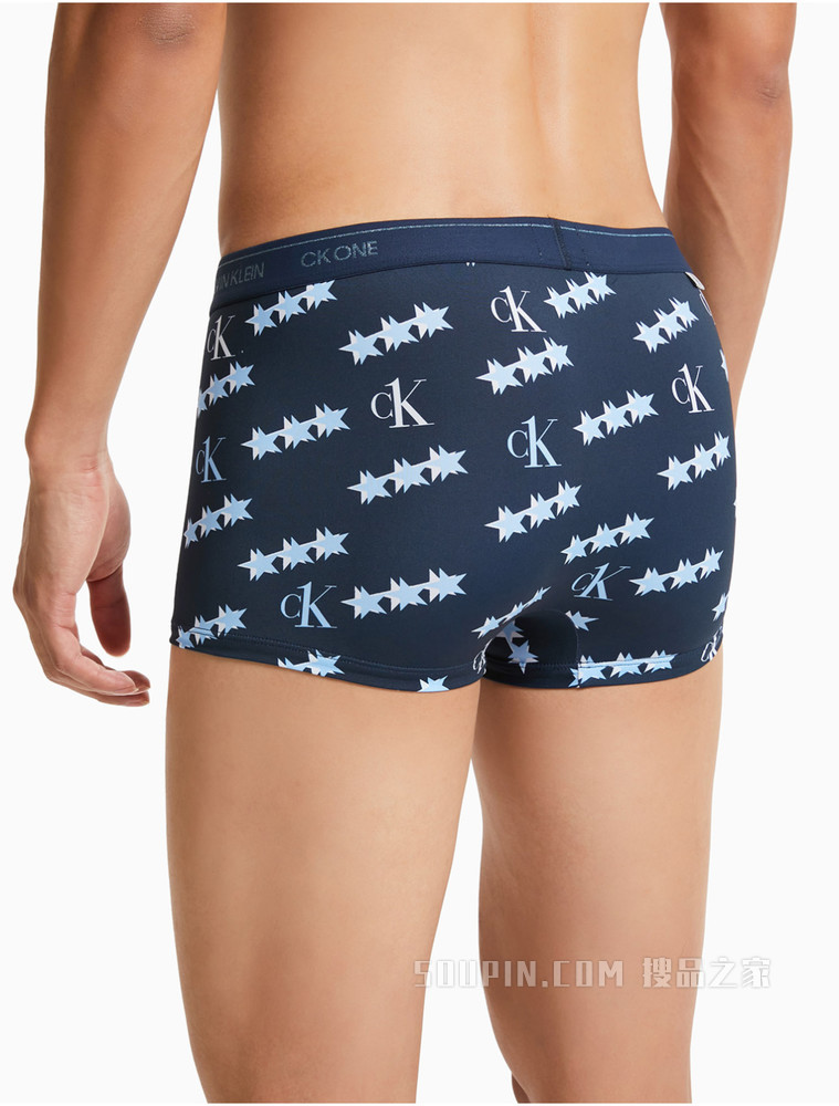 【One有引力带】Calvin Klein 男士LOGO腰边低腰透气贴身平角内裤NB3066