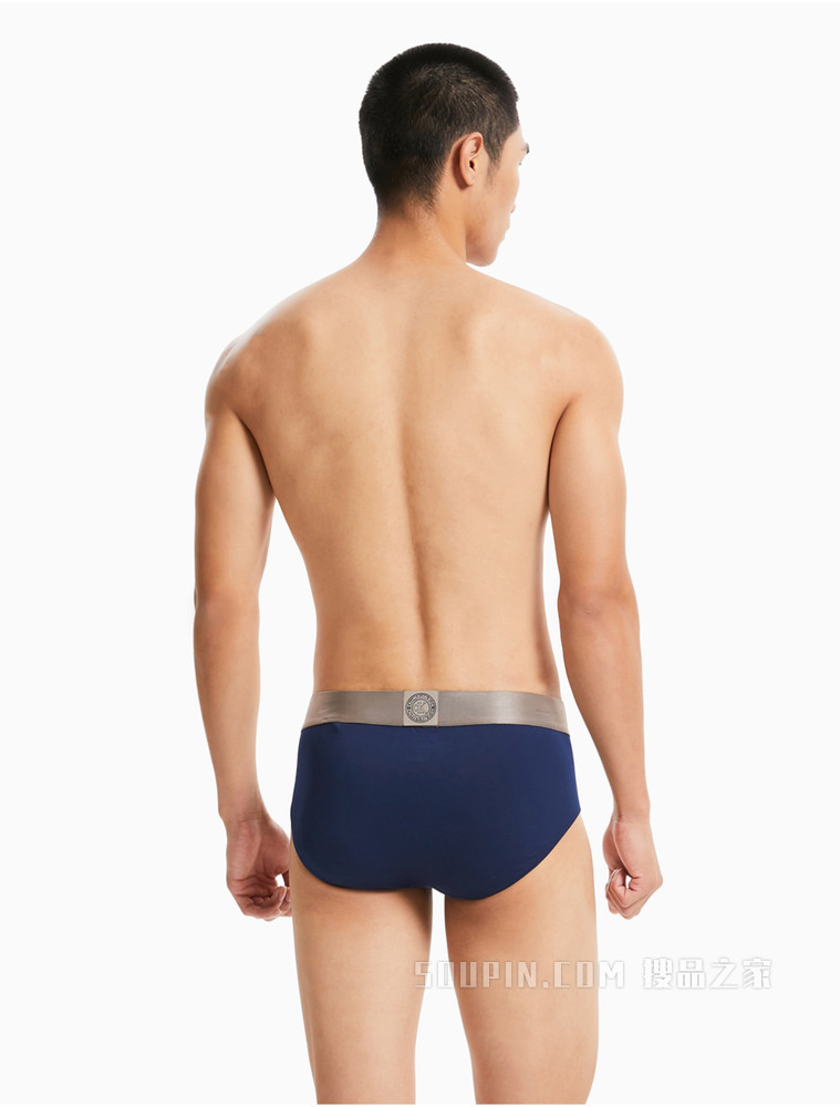 【炫光引力带】Calvin Klein 男士醒目LOGO腰边透气贴身三角内裤NB2539