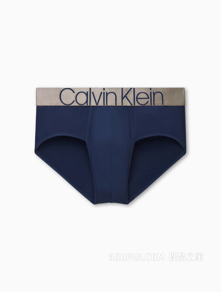 【炫光引力带】Calvin Klein 男士醒目LOGO腰边透气贴身三角内裤NB2539