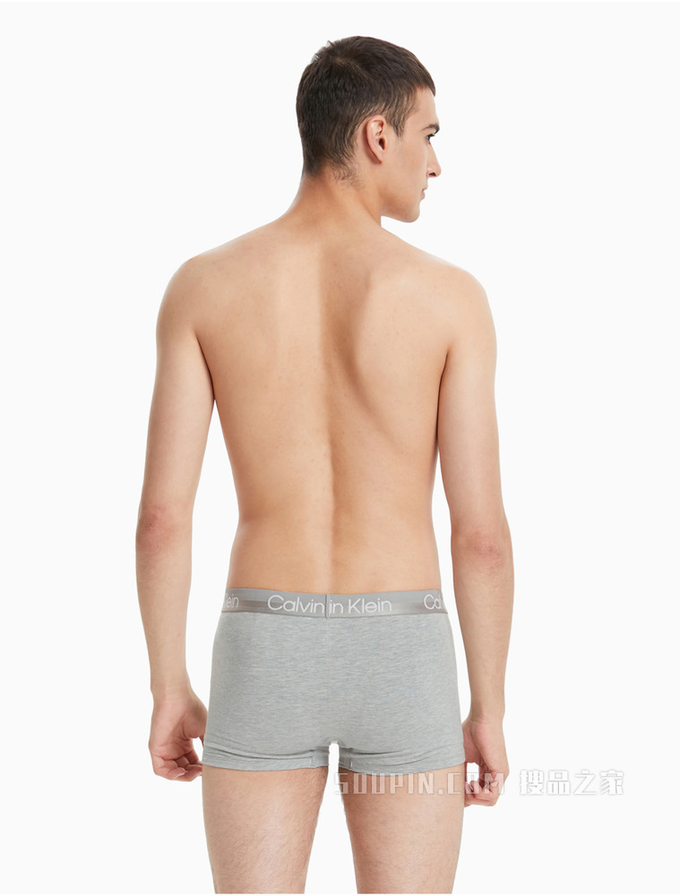 Calvin Klein 男士两条装时尚简约循环LOGO腰边透气贴身平角内裤NB2972