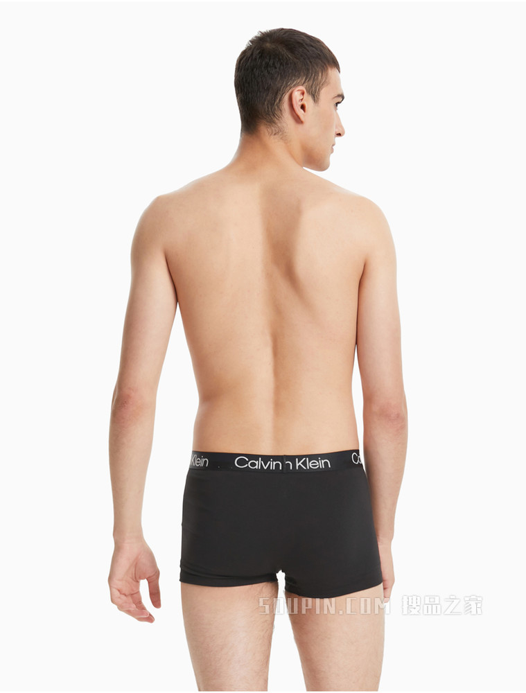 Calvin Klein 男士两条装时尚简约循环LOGO腰边透气贴身平角内裤NB2972