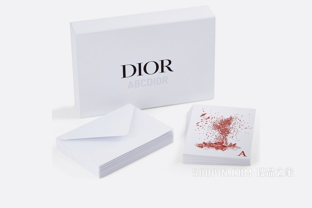 26 件套卡片和信封套装 多色 ABCDior 图案