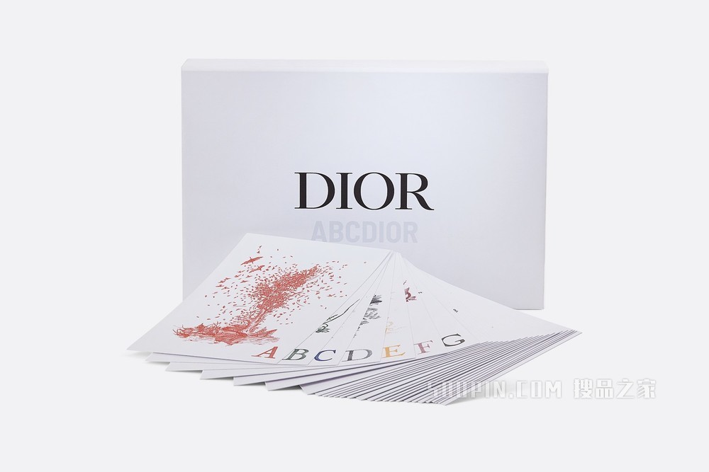 26 件套卡片和信封套装 多色 ABCDior 图案