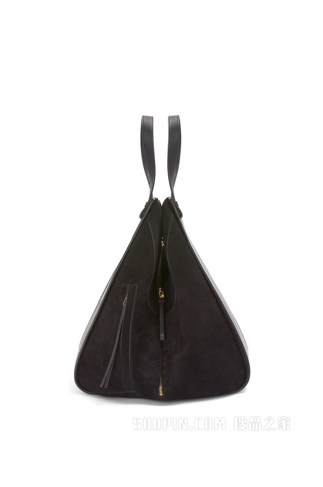 经典牛皮革和绒面革 Kaonashi Hammock Tote 手袋