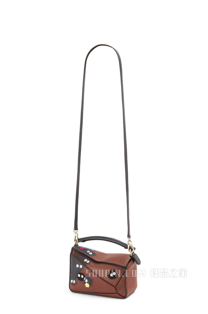 迷你经典牛皮革 Susuwatari Puzzle 手袋