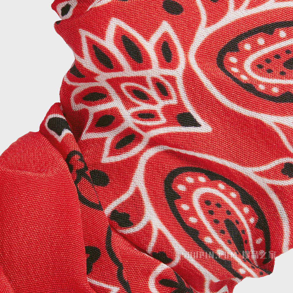 CELINE Americana Bandana金色饰面黄铜和红色桑蚕丝发带 金色 / 红色-35RO