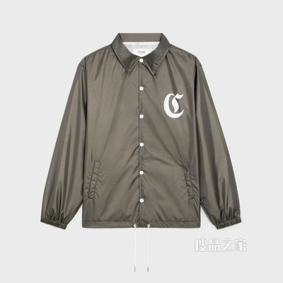 CELINE字母标志锦纶夹克 卡其色-02KK