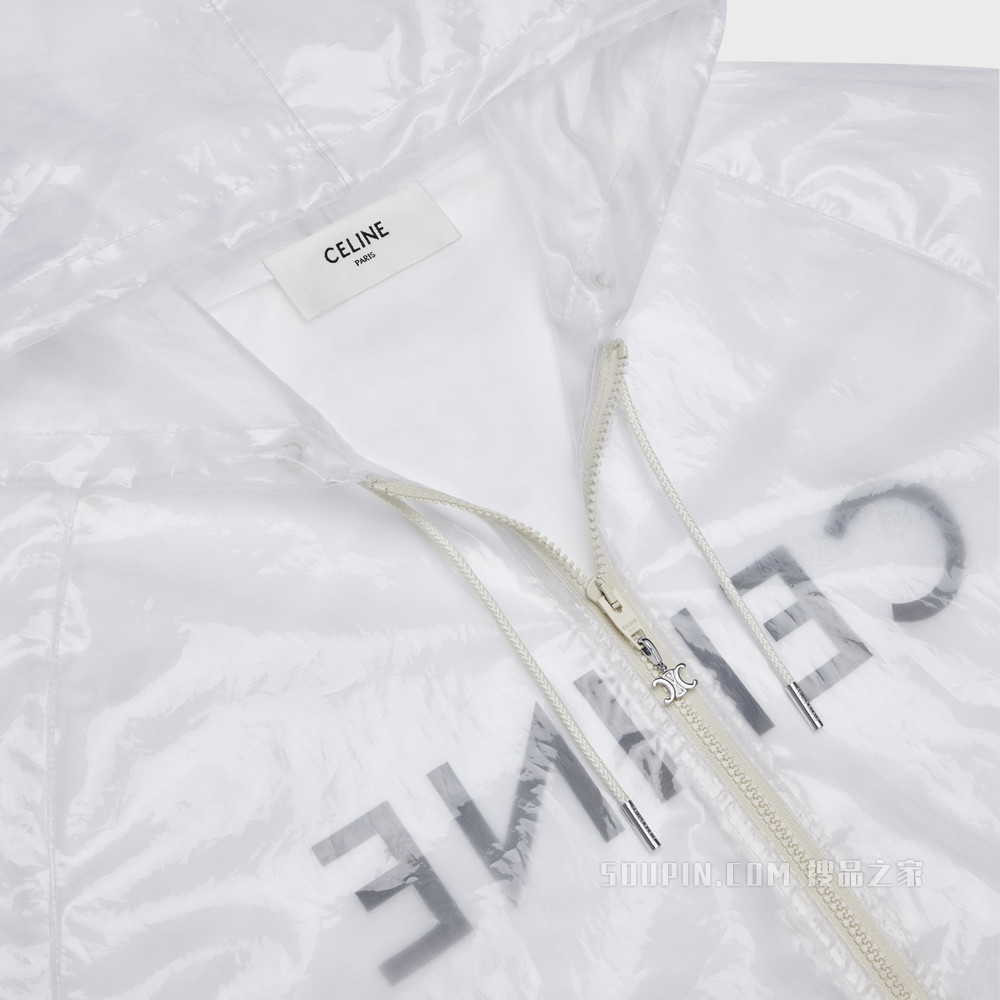 CELINE锦纶防雨夹克 透明的-37TT