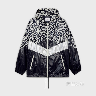 锦纶涂层夹克 黑色/白色-38AW