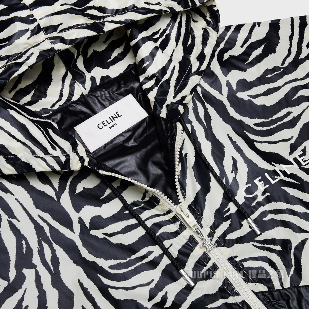 锦纶涂层夹克 黑色/白色-38AW