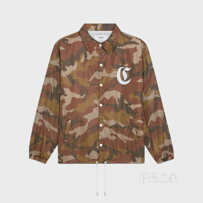 CELINE字母标志锦纶夹克 Sable-03AB