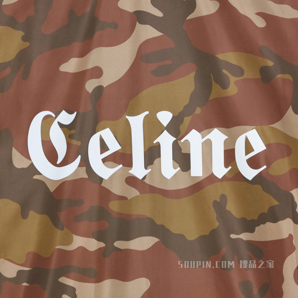 CELINE字母标志锦纶夹克 Sable-03AB