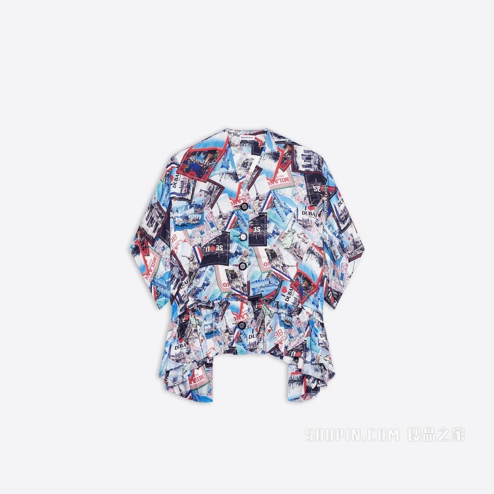 Allover Cities Oversized 女士衬衫