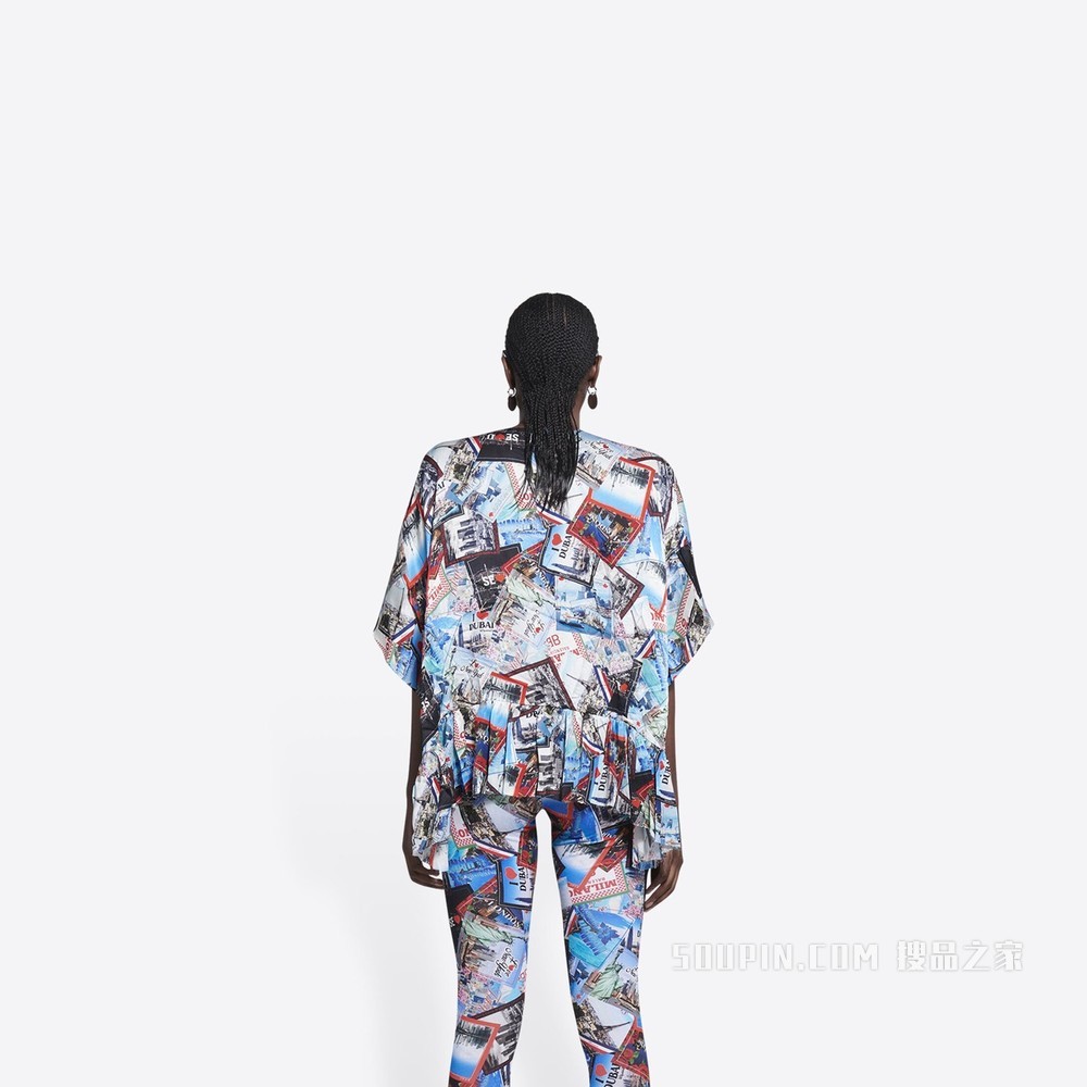Allover Cities Oversized 女士衬衫