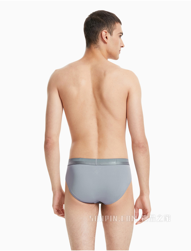 Calvin Klein 男士弹力腰边透气亲肤贴身三角内裤NB2973