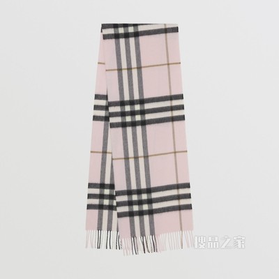 经典羊绒围巾 (浅糖果粉)