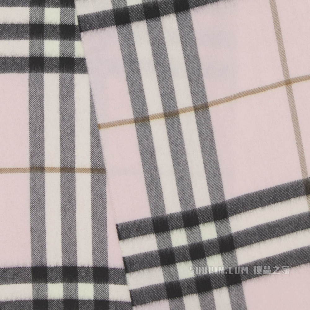 经典羊绒围巾 (浅糖果粉)