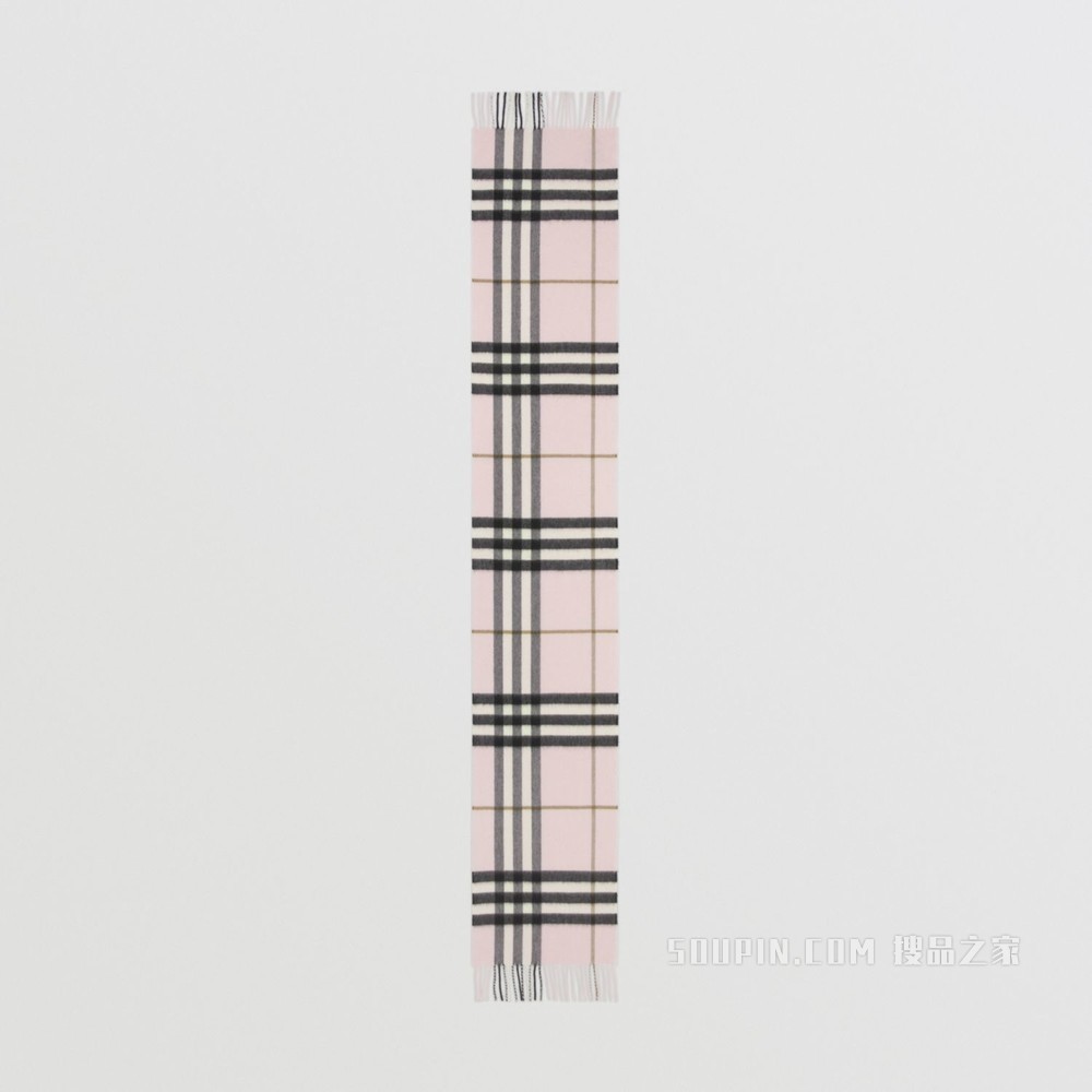 经典羊绒围巾 (浅糖果粉)