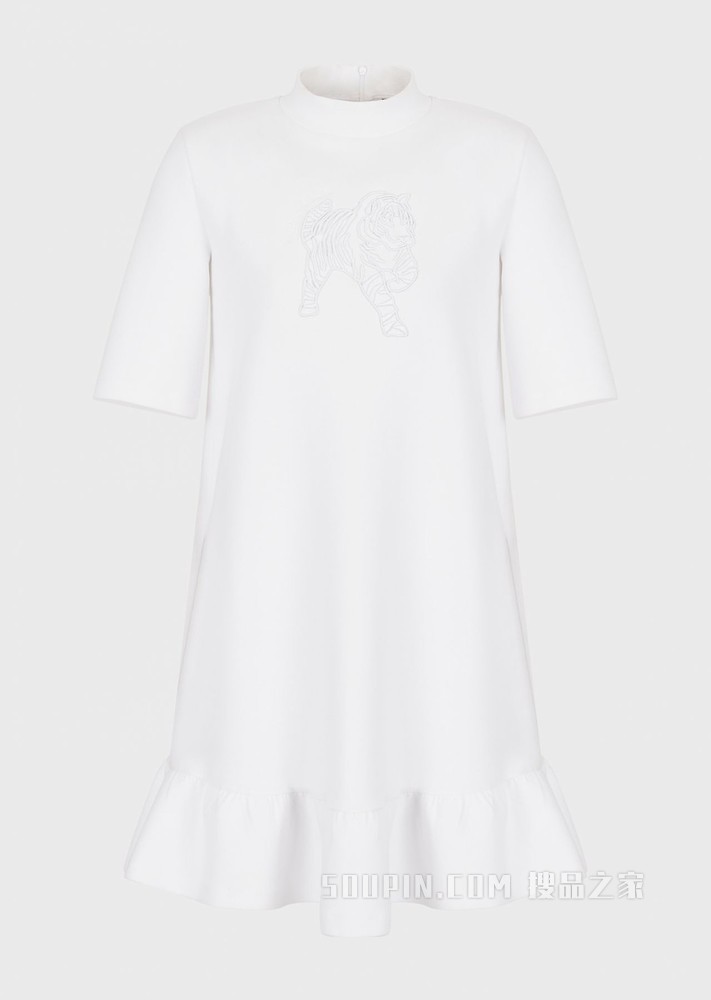 新春系列刺绣连衣裙 | Emporio Armani