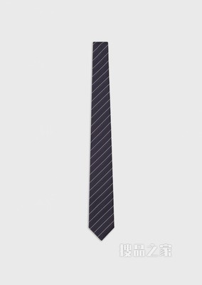 斜条纹桑蚕丝领带 | Giorgio Armani