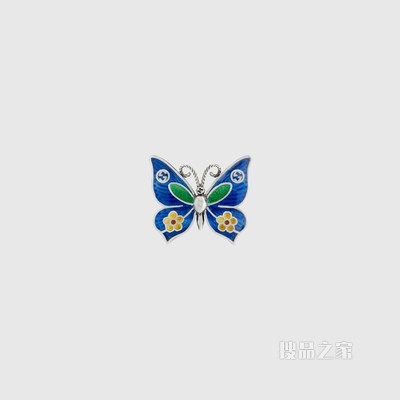 蝴蝶单边耳环 925纯银