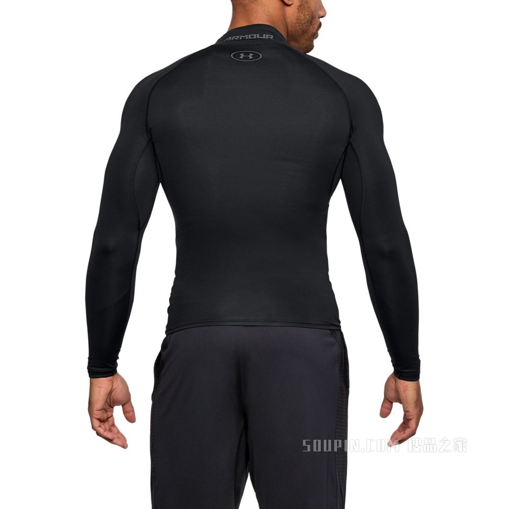 男士UA HeatGear® Armour强力伸缩型长袖高领运动衣