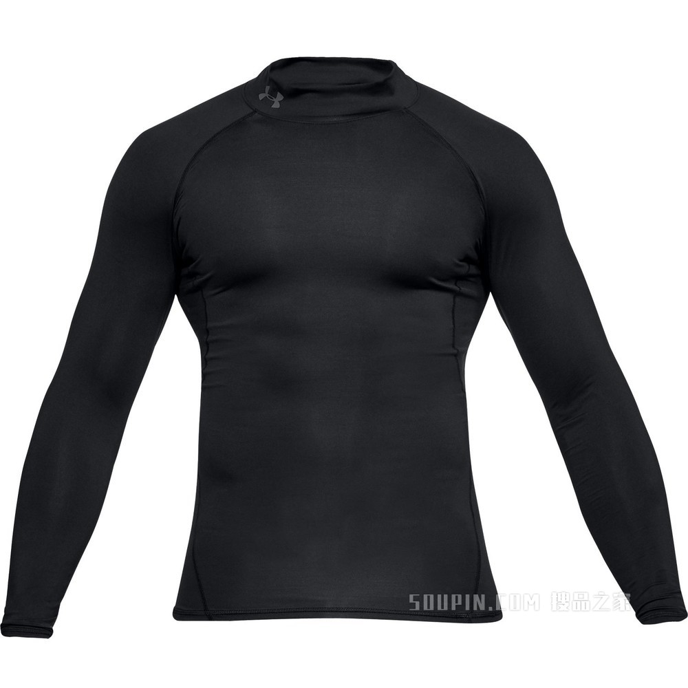 男士UA HeatGear® Armour强力伸缩型长袖高领运动衣