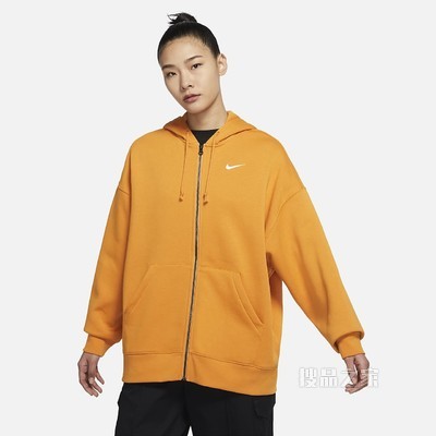 Nike Sportswear Essentials 女子全长拉链开襟起绒连帽衫