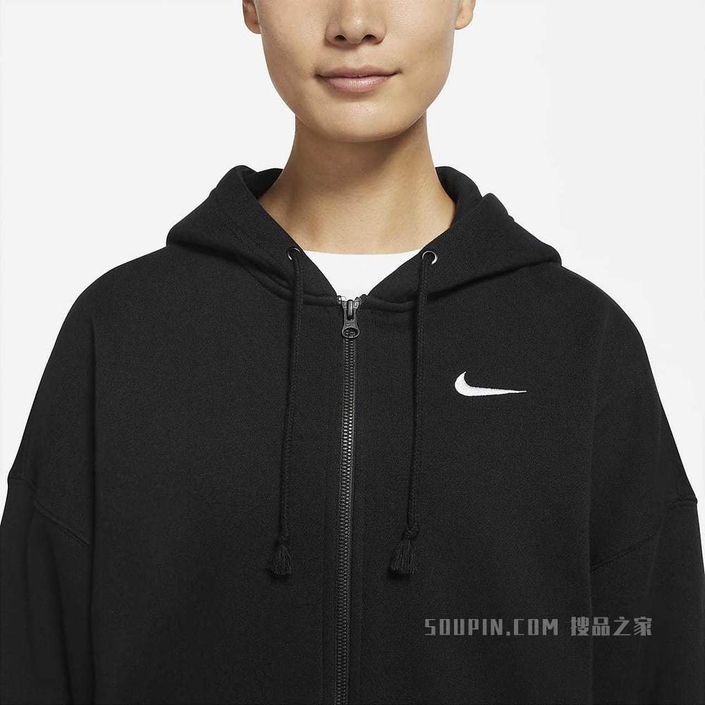 Nike Sportswear Essentials 女子全长拉链开襟起绒连帽衫