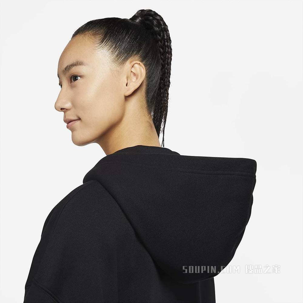 Nike Sportswear Essentials 女子全长拉链开襟起绒连帽衫