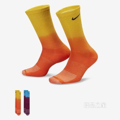 Nike Everyday Plus Cushioned Crew 运动袜（2 双）