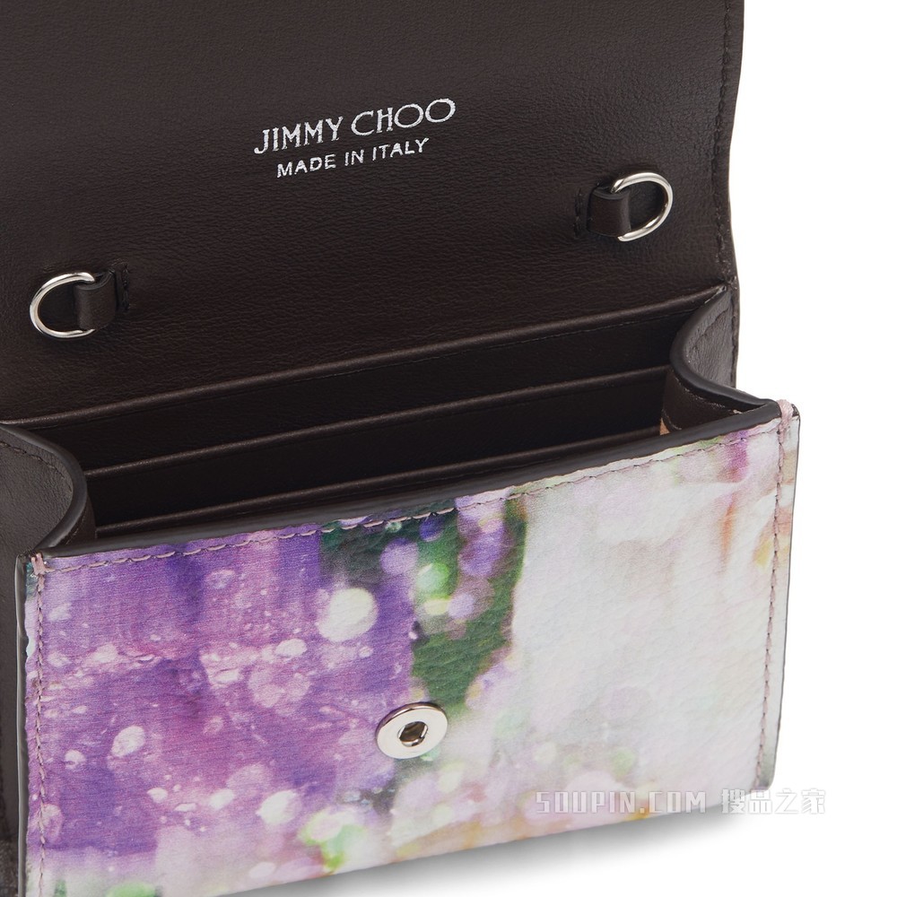 JC MICRO CLUTCH 应季印花软粒纹小牛皮迷你包