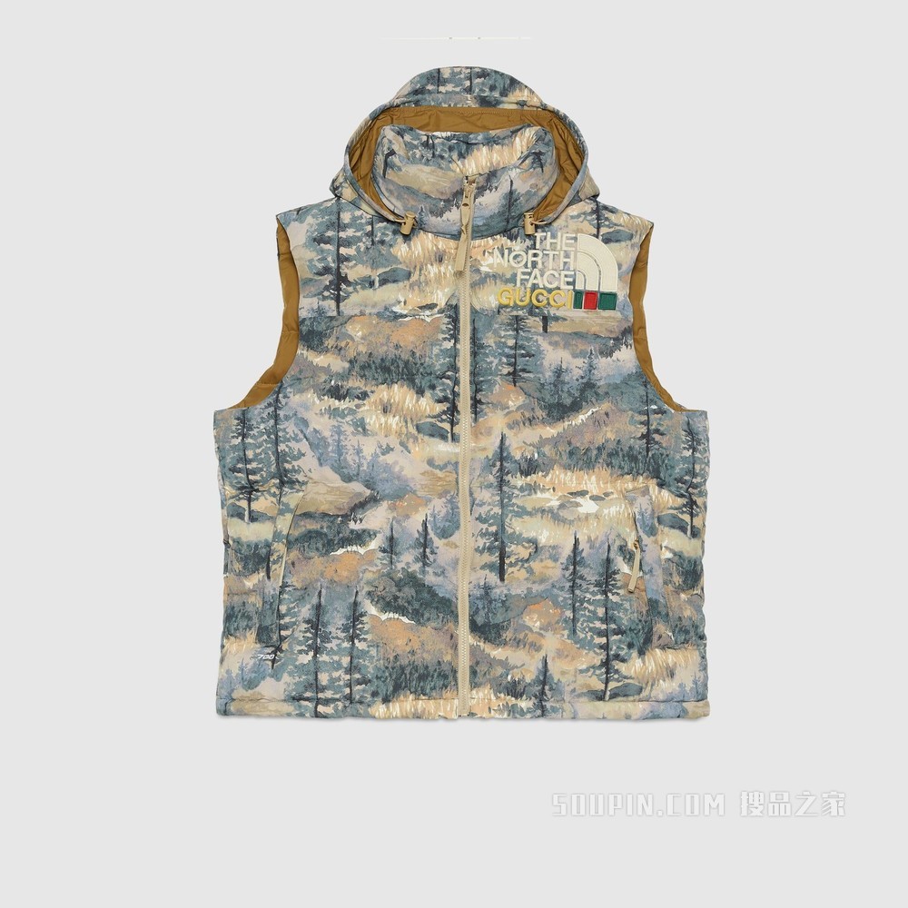 The North Face x Gucci联名系列羽绒马甲 多色