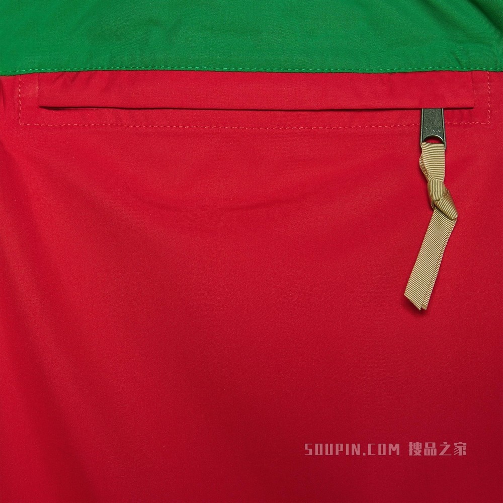 The North Face x Gucci联名系列长裤 绿色和红色