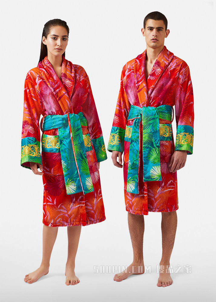 Jungle印花浴袍