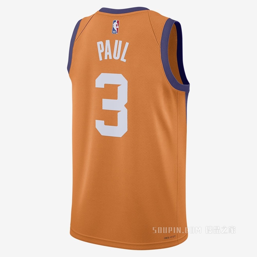 2020 赛季菲尼克斯太阳队 Statement Edition Jordan NBA Swingman Jersey 男子球衣