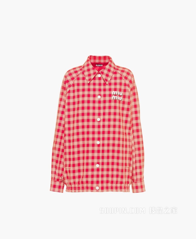格纹夹克