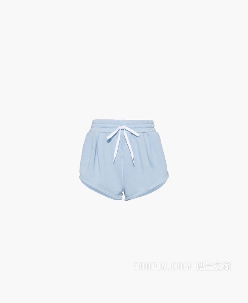 成衣染色棉绒短裤