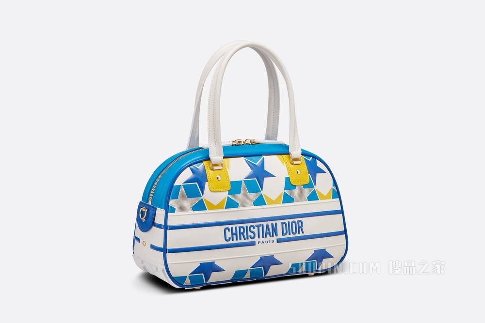 中号 Dior Vibe 手袋 镂空牛皮革星星图案