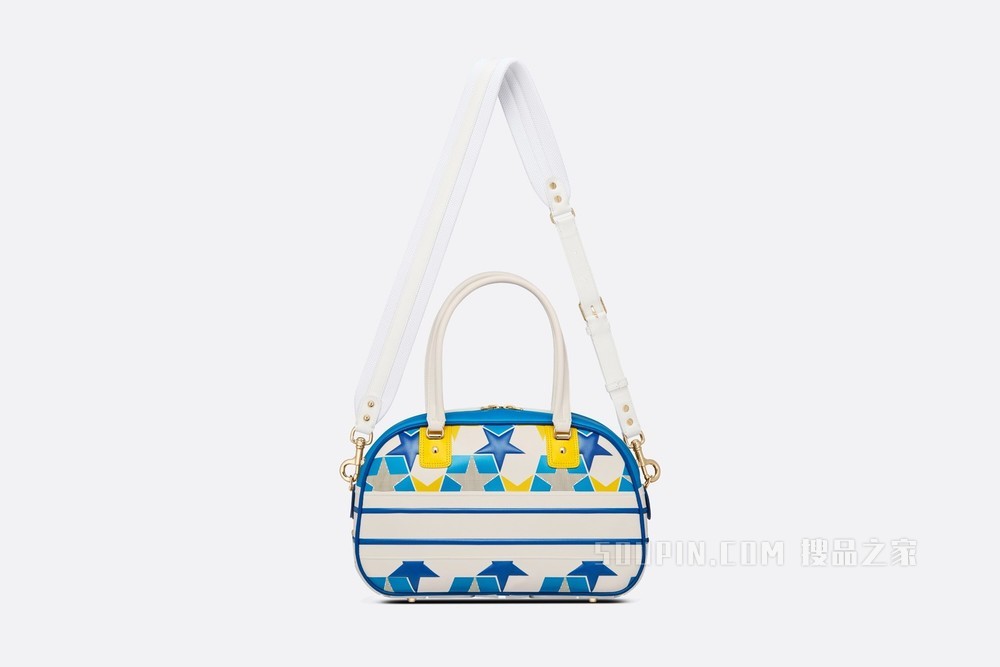 中号 Dior Vibe 手袋 镂空牛皮革星星图案