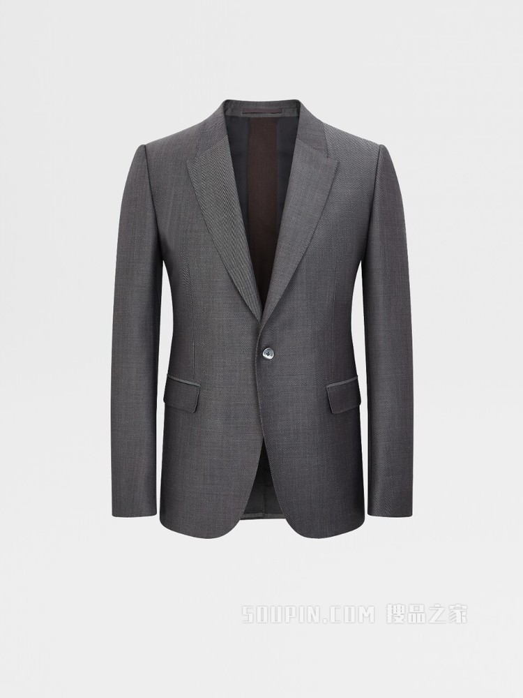 灰色 #时尚可持续#™ Achillfarm 羊毛马海毛 City Tailoring 外套，Drop 9 版型